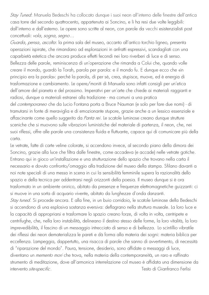 Manuela Bedeschi Scripta Manent Museo della stampa Soncino